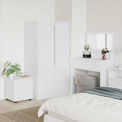 vidaXL Bathroom Cabinet 40.5 x 40 x 44 cm Engineered Wood White 1