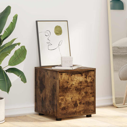 vidaXL Bathroom Cabinet 40.5 x 40 x 44 cm Engineered Wood Smoked Oak 6
