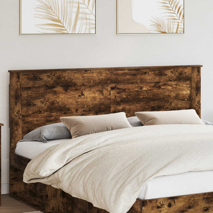 vidaXL Headboard Smoked Oak Engineered Wood 1