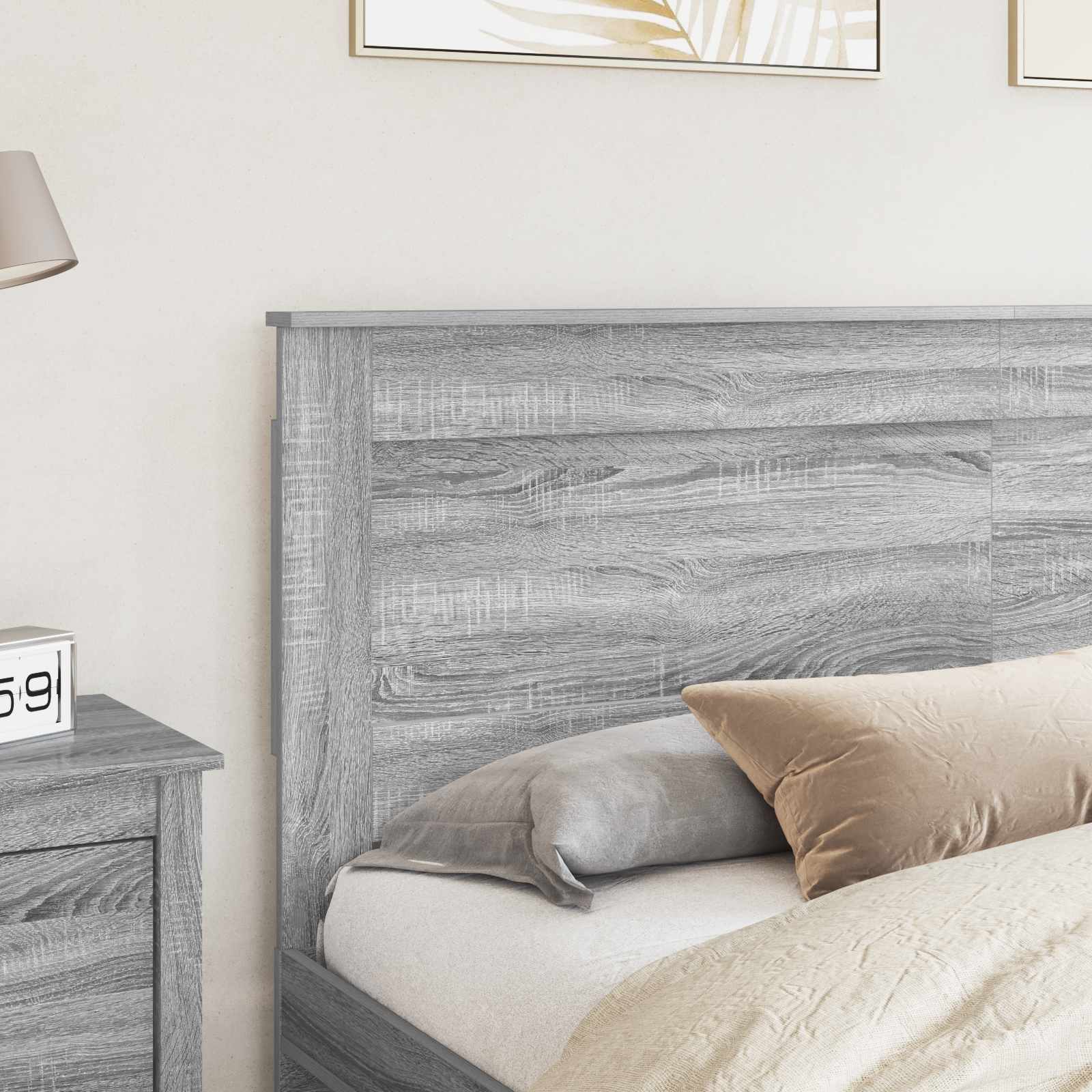 vidaXL Headboard Grey Sonoma Engineered Wood 3