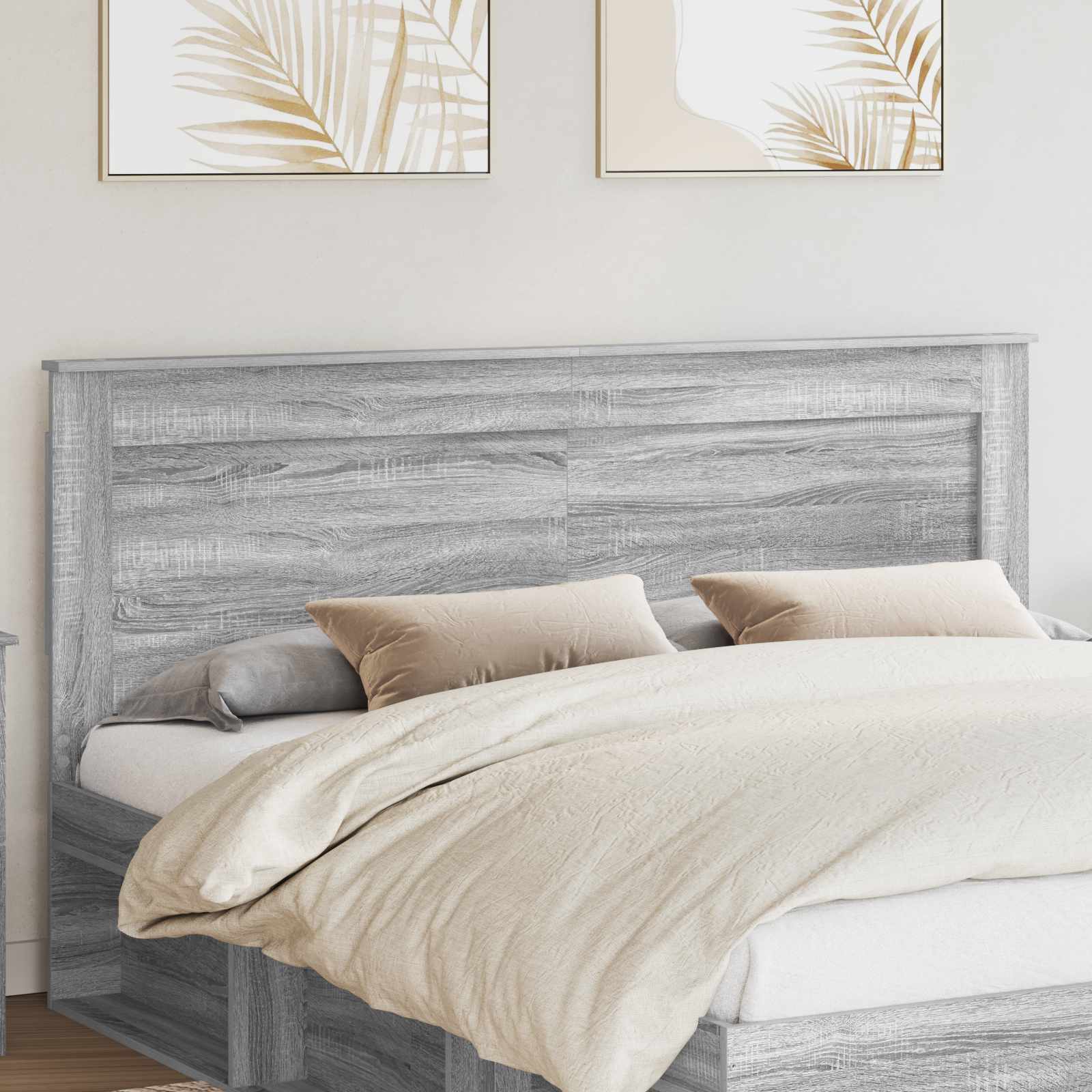 vidaXL Headboard Grey Sonoma Engineered Wood 1