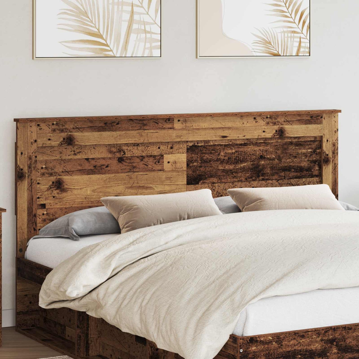 vidaXL Headboard Old Wood Engineered Wood 1