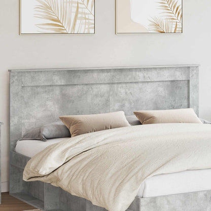 vidaXL Headboard Concrete Grey Engineered Wood 1