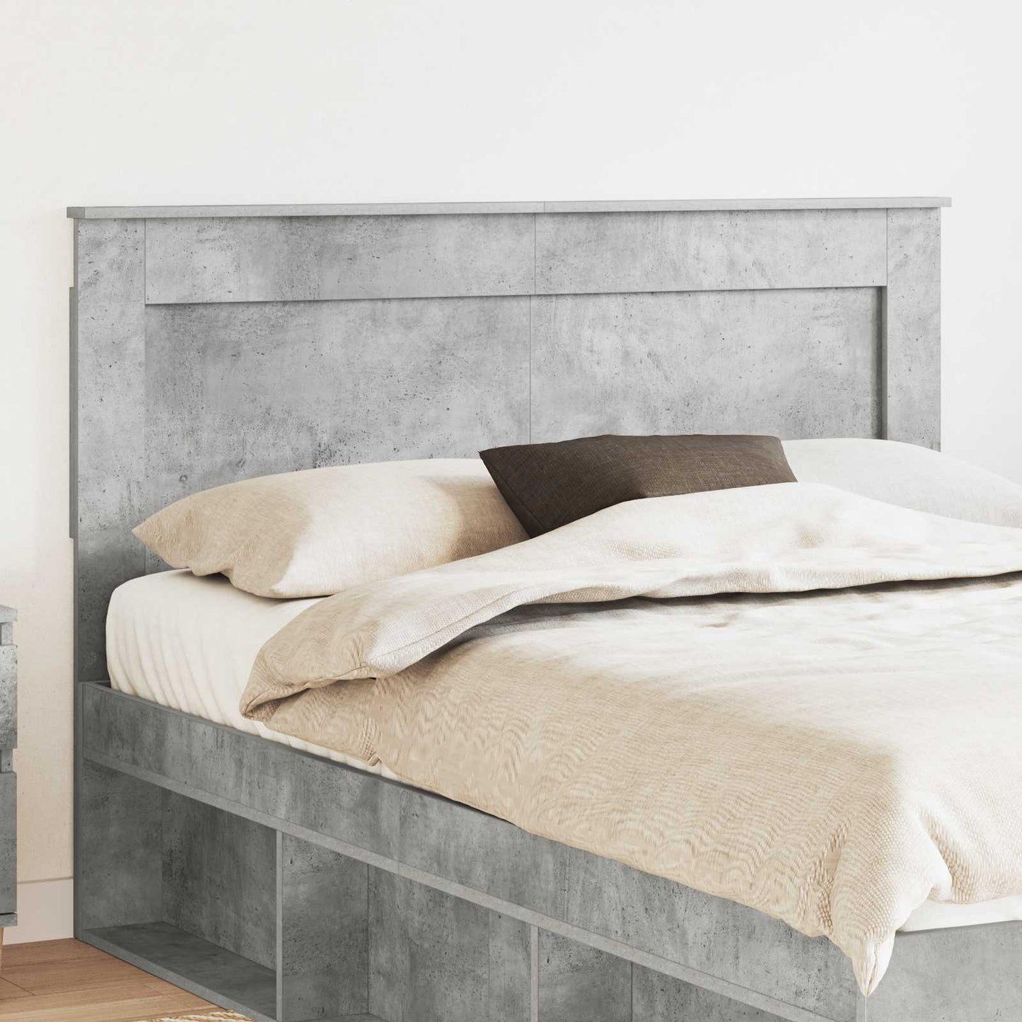 vidaXL Headboard Concrete Grey Engineered Wood 1