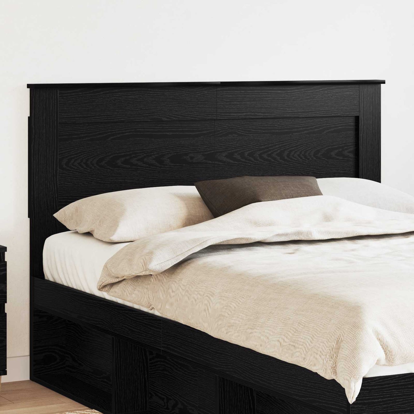 vidaXL Headboard Black Oak Engineered Wood 1