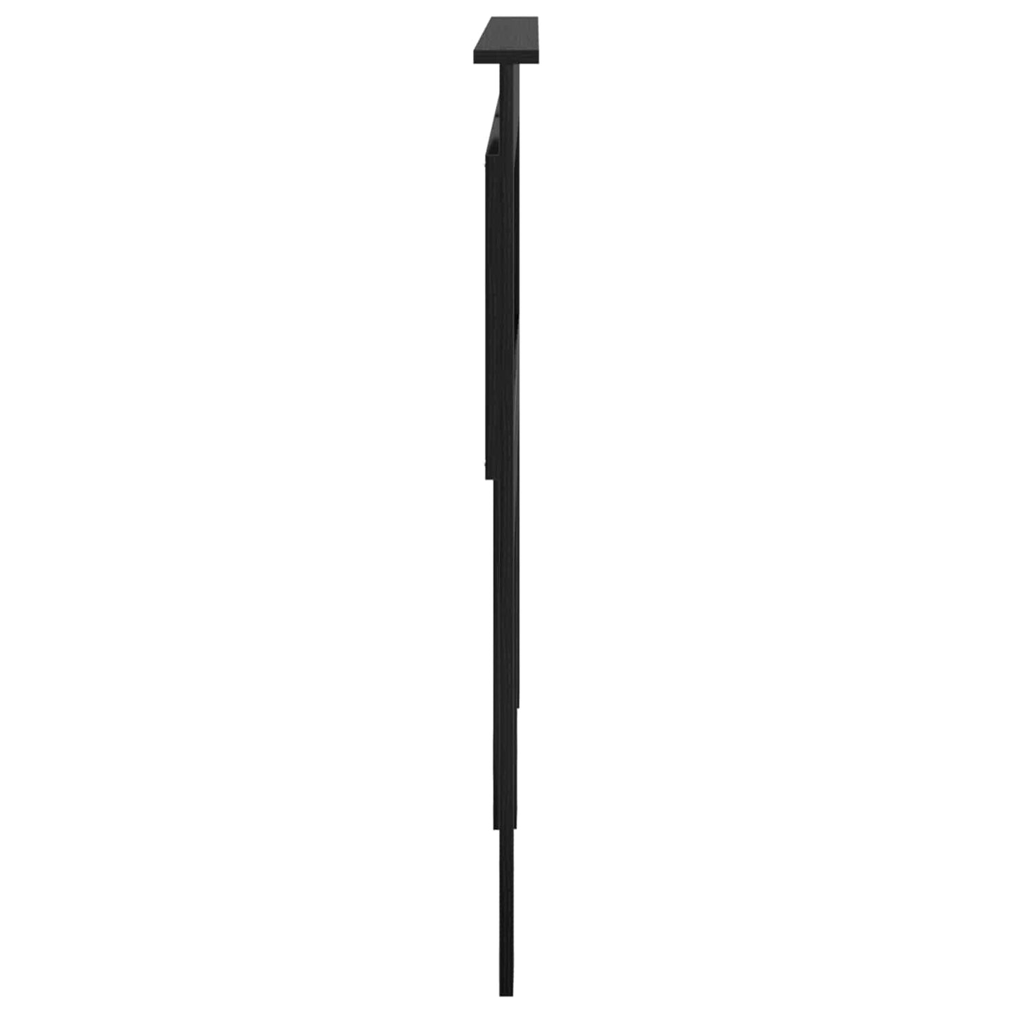 vidaXL Headboard Black Oak Engineered Wood 5