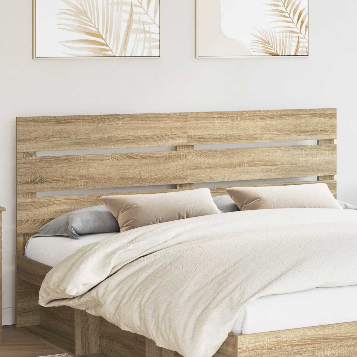 vidaXL Headboard Sonoma Oak Engineered Wood 1