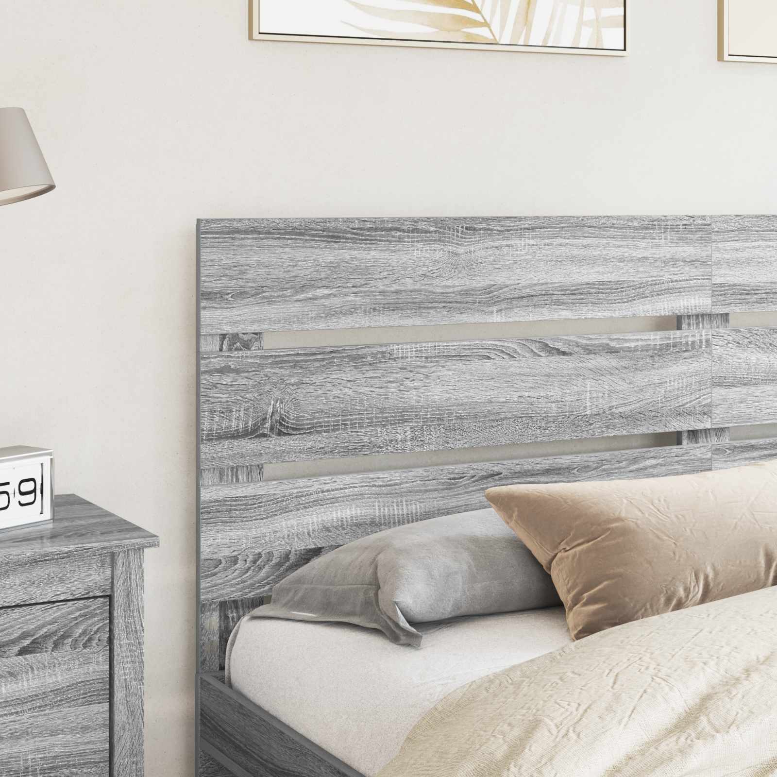 vidaXL Headboard Grey Sonoma Engineered Wood 3