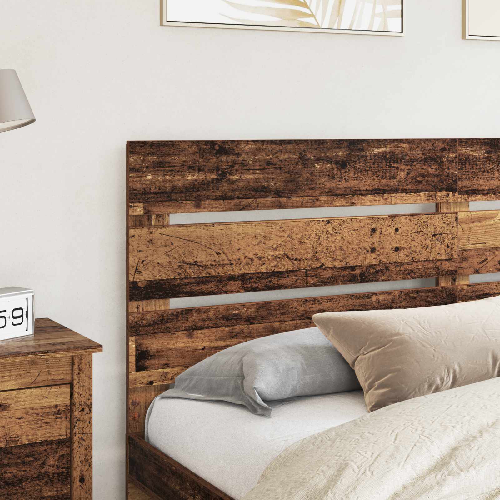 vidaXL Headboard Old Wood Engineered Wood 3