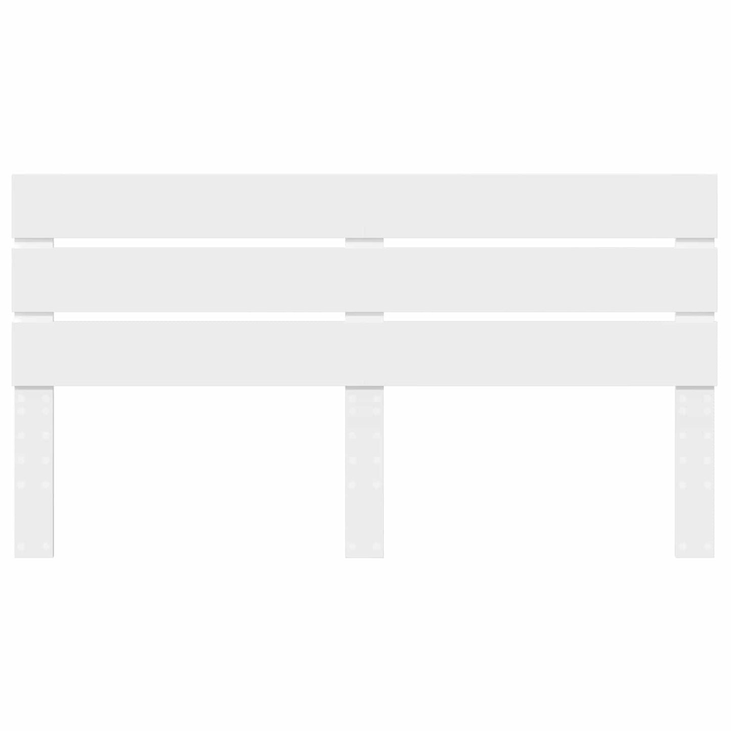 vidaXL Headboard White Engineered Wood 4