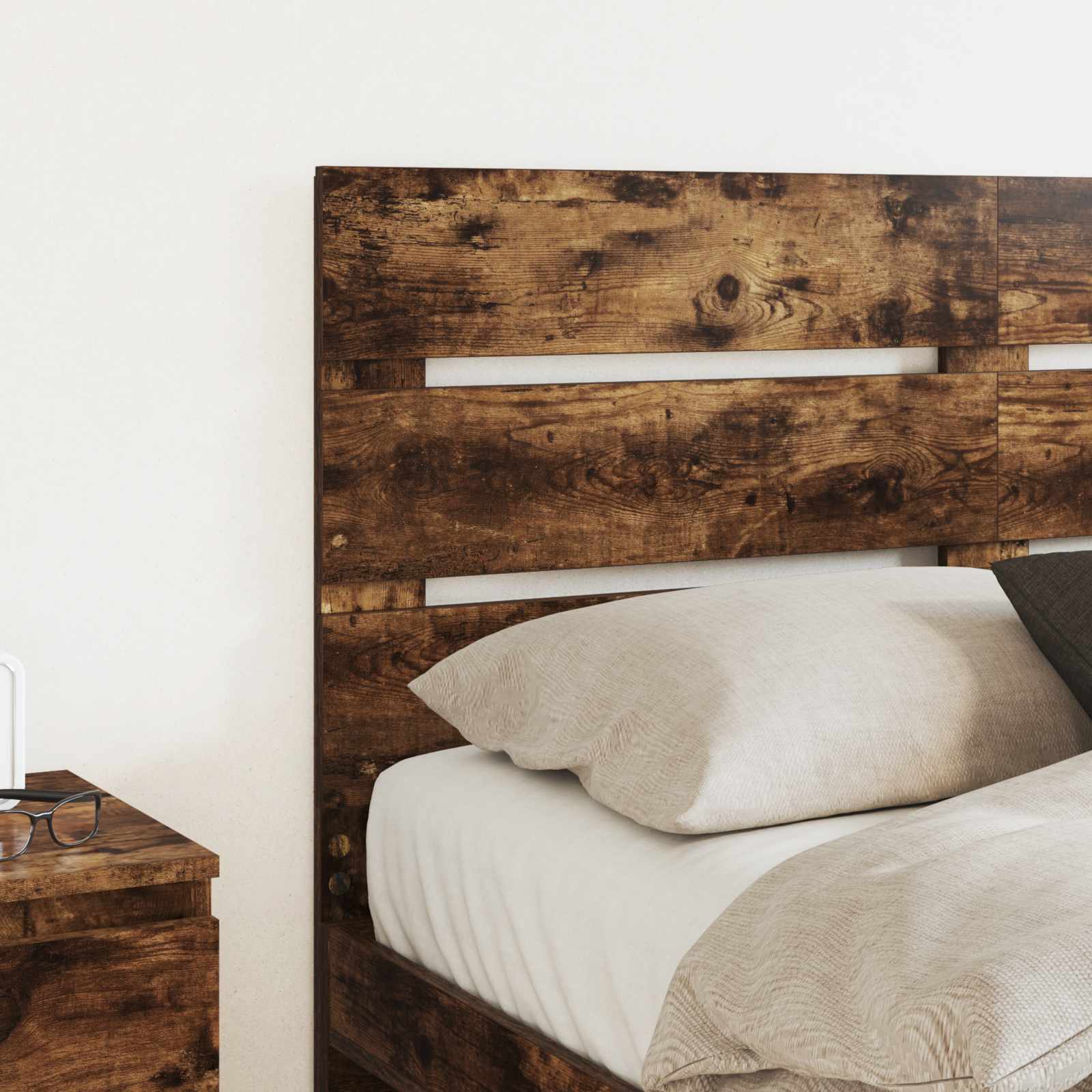 vidaXL Headboard Smoked Oak Engineered Wood 3