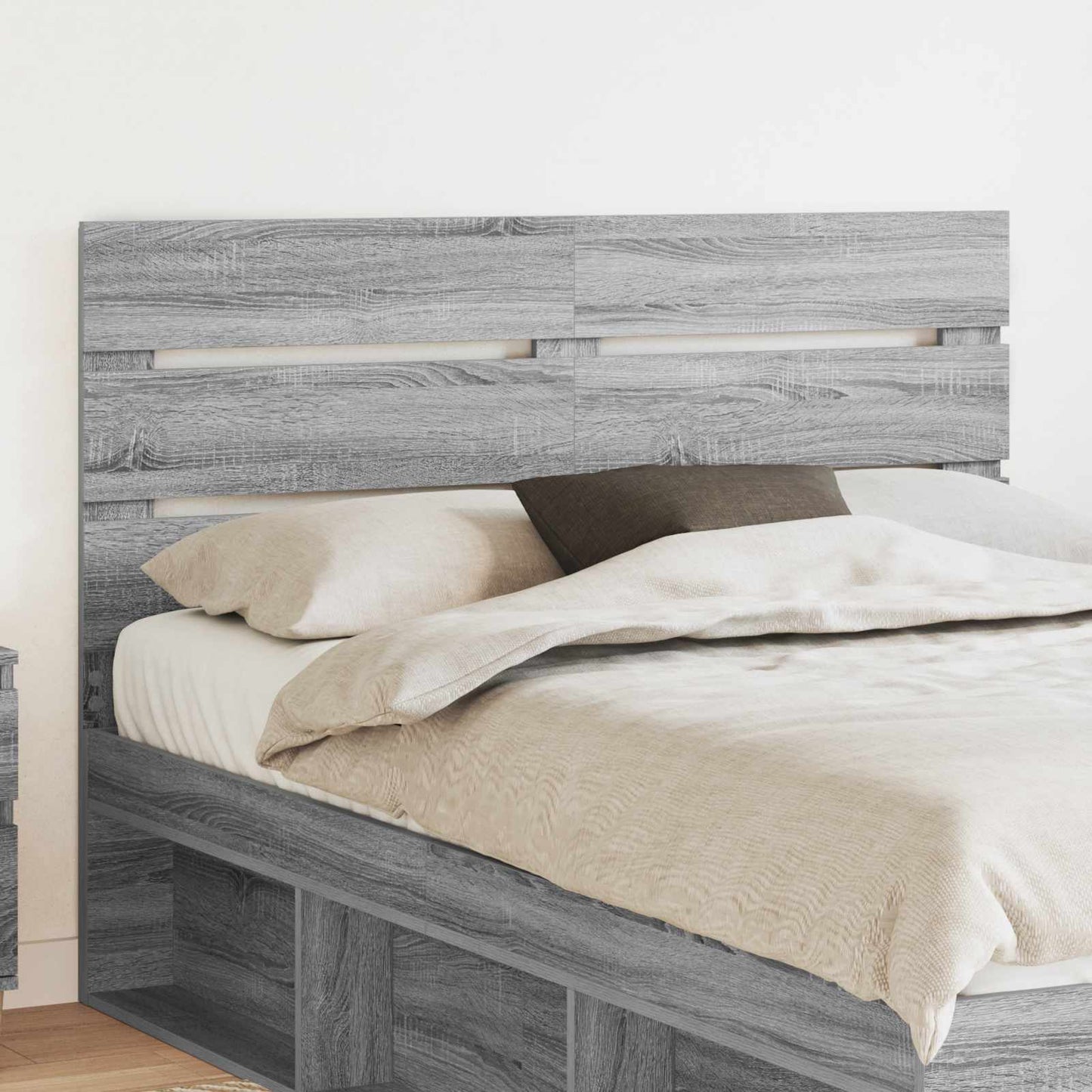 vidaXL Headboard Grey Sonoma Engineered Wood 1