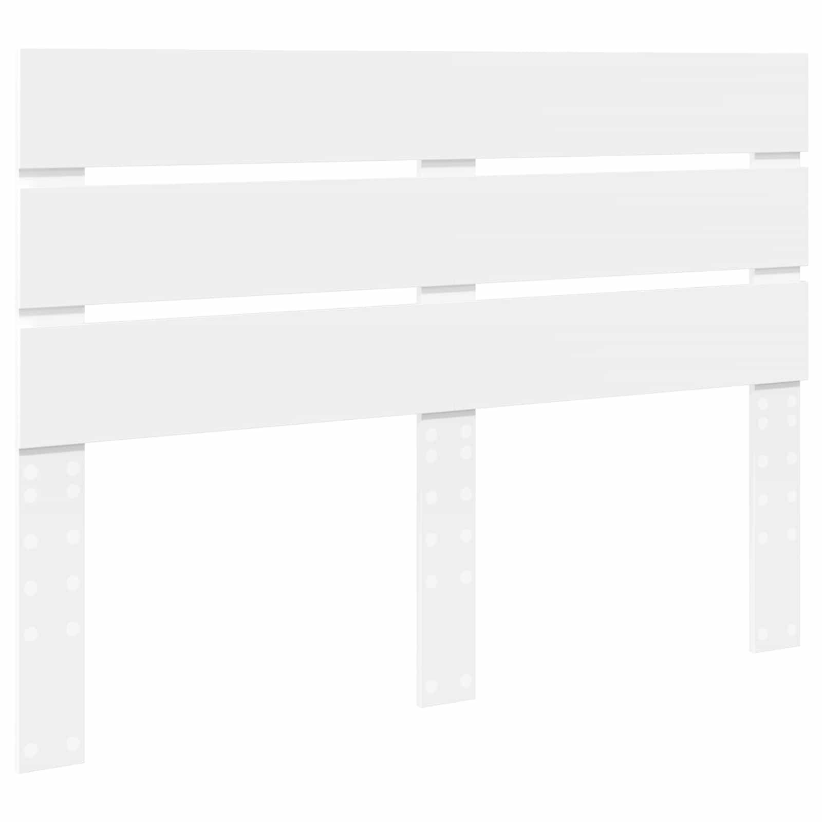vidaXL Headboard White Engineered Wood 2