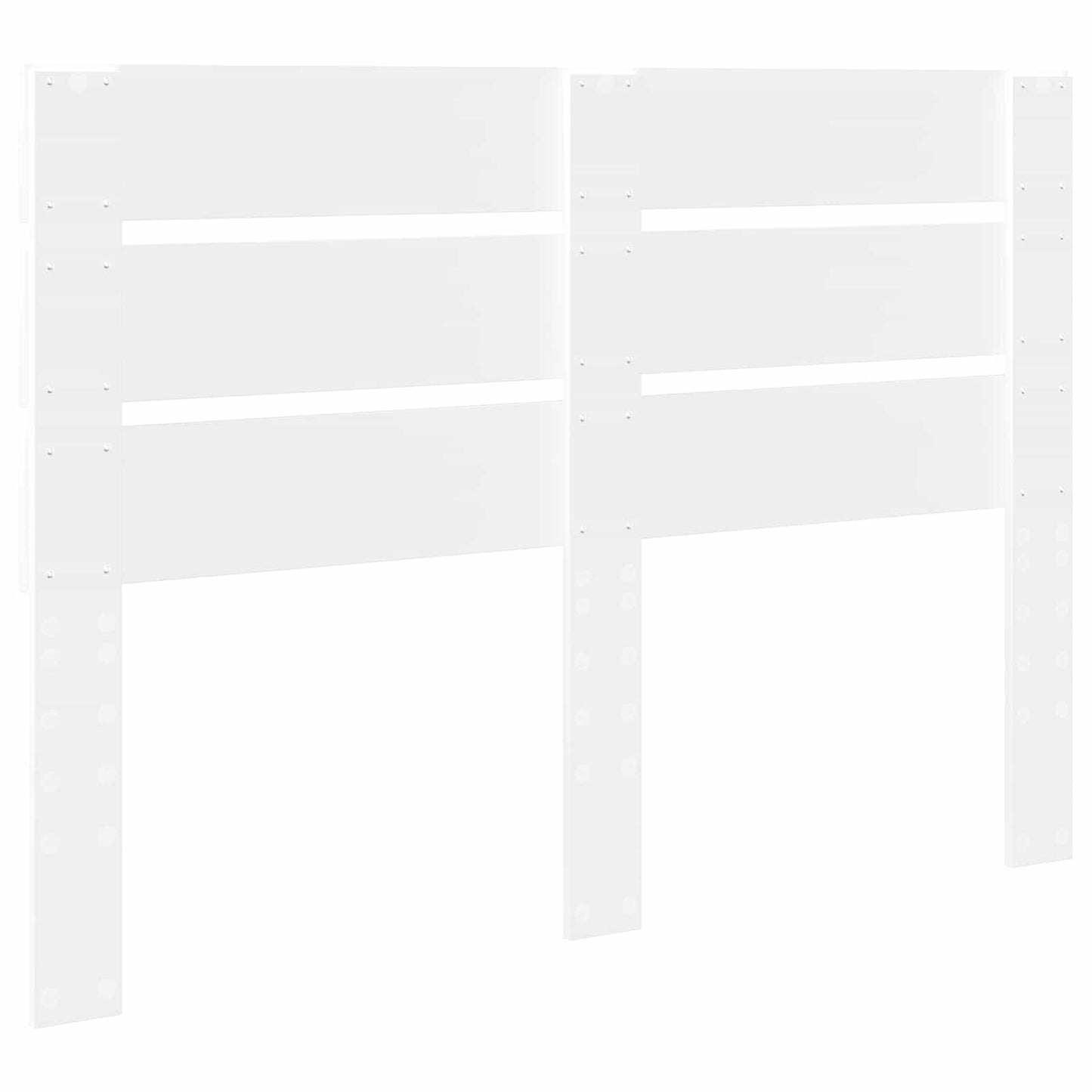 vidaXL Headboard White Engineered Wood 6