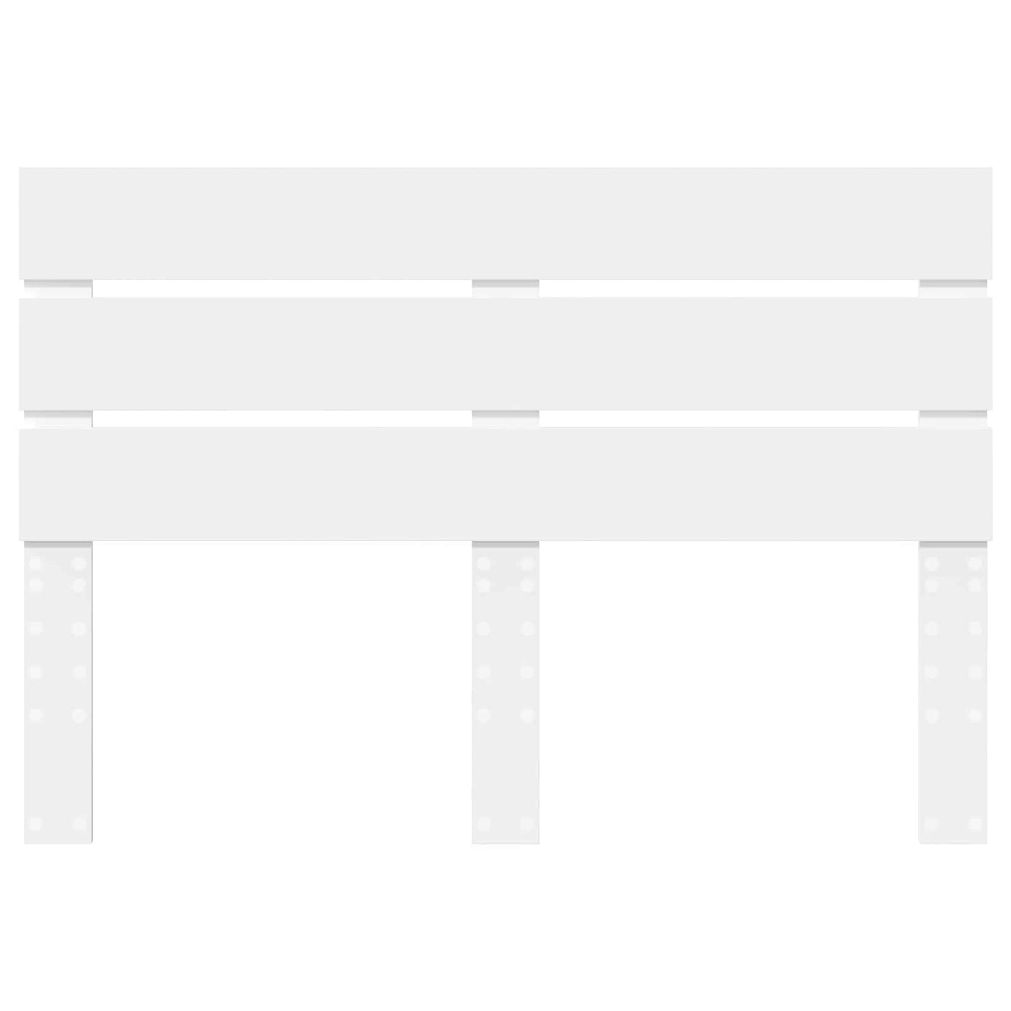 vidaXL Headboard White Engineered Wood 4