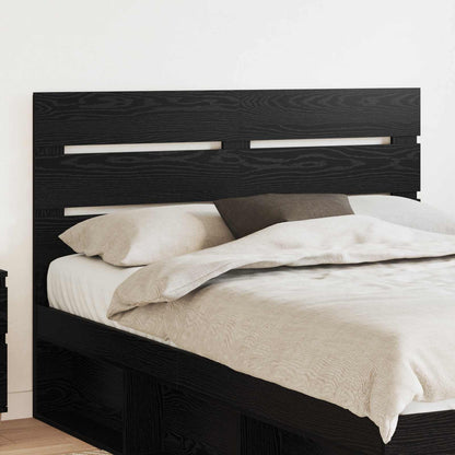 vidaXL Headboard Engineered Wood Black oak