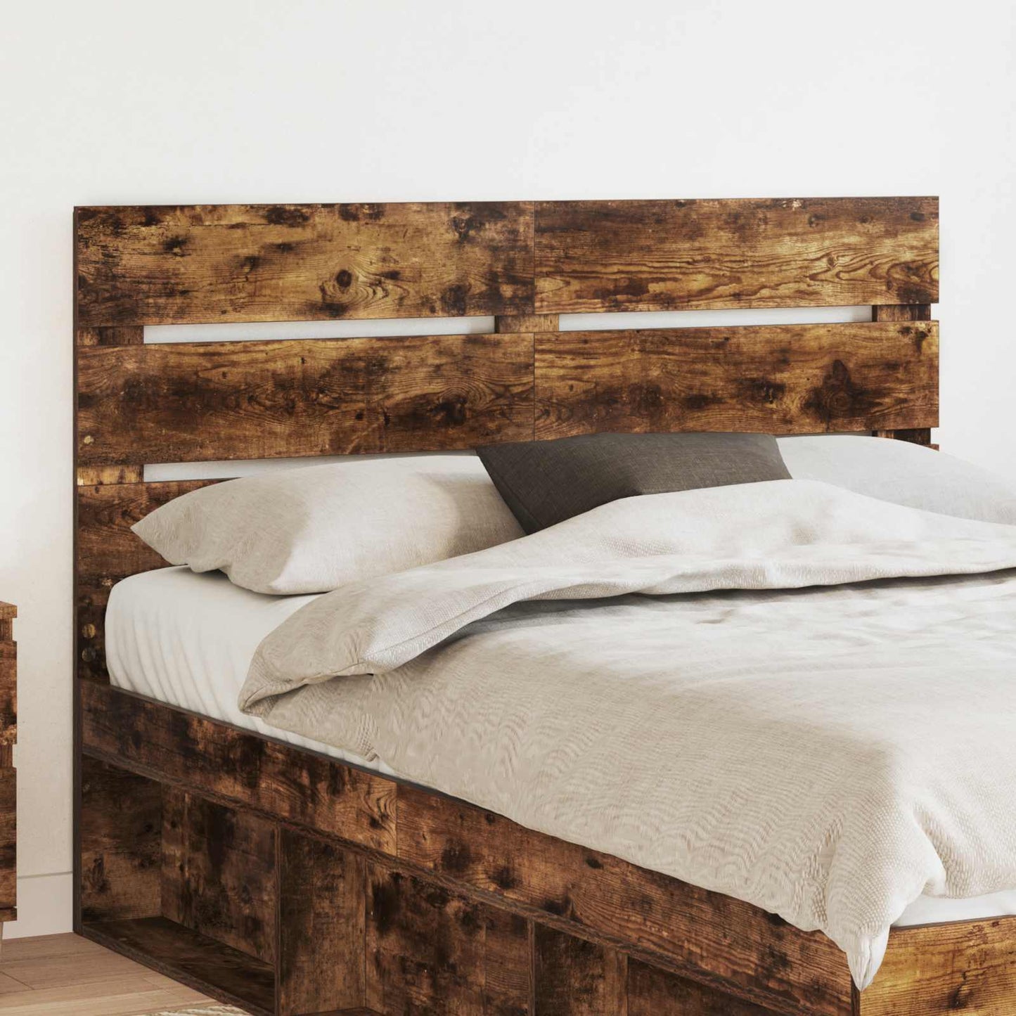 vidaXL Headboard Smoked Oak Engineered Wood 1