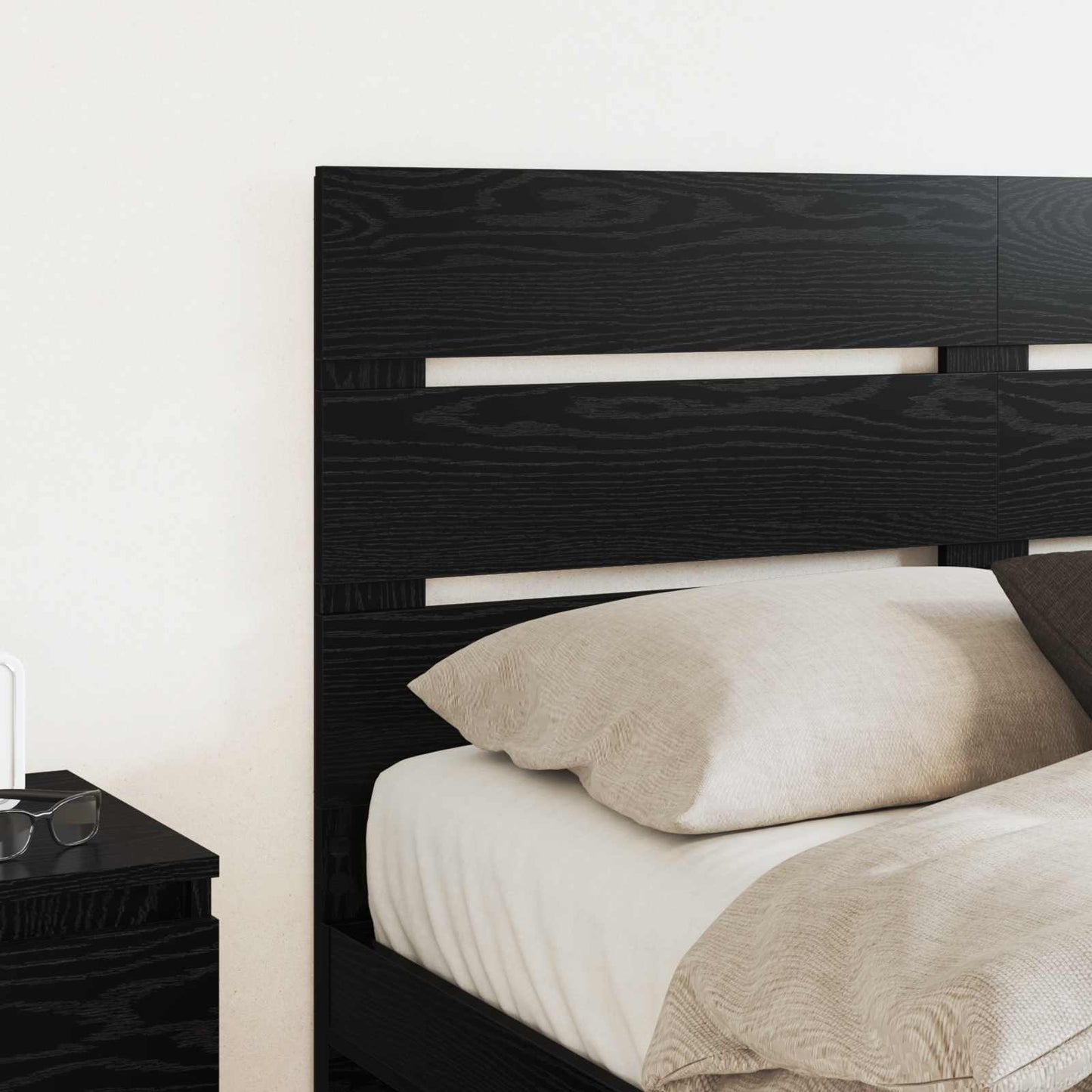vidaXL Headboard Black Oak Engineered Wood 3