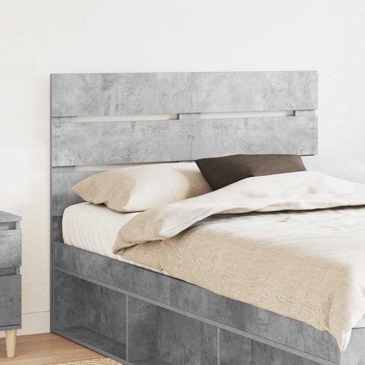 Headboard Engineered Wood Concrete Grey 135 cm