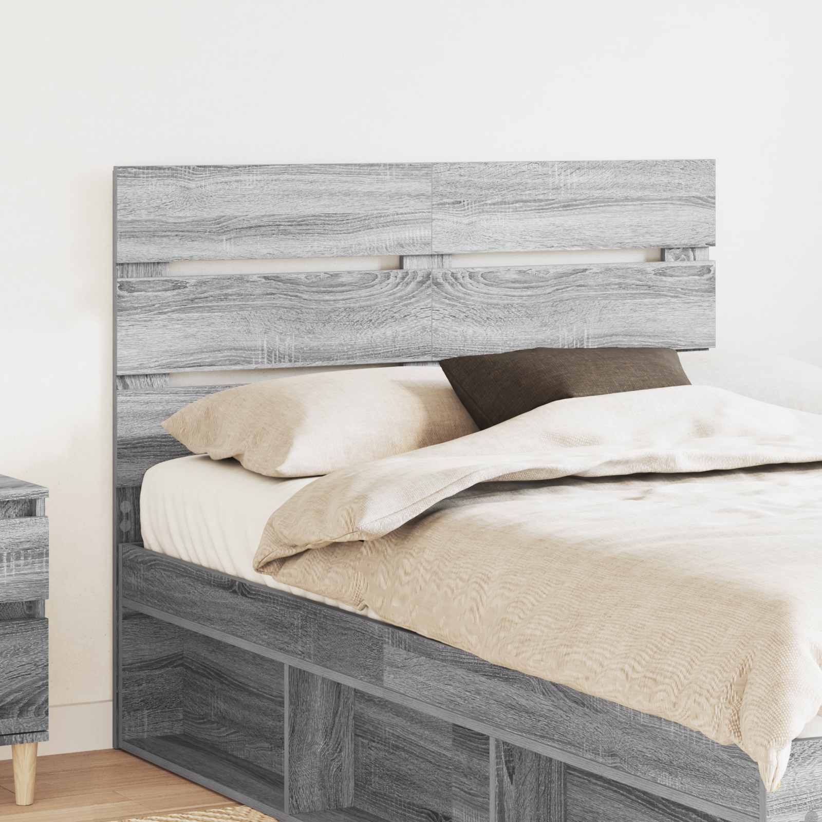 vidaXL Headboard Grey Sonoma Engineered Wood 1