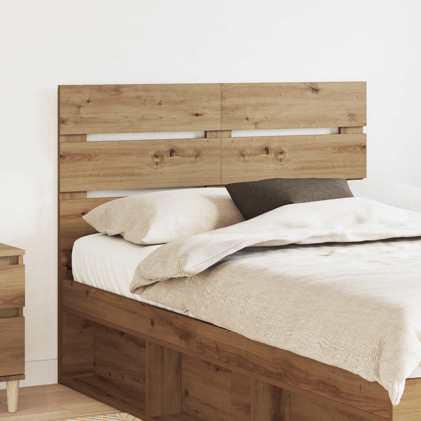 vidaXL Headboard Artisan Oak Engineered Wood 1