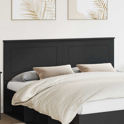 vidaXL Headboard Oak 100 cm Engineered Wood Black