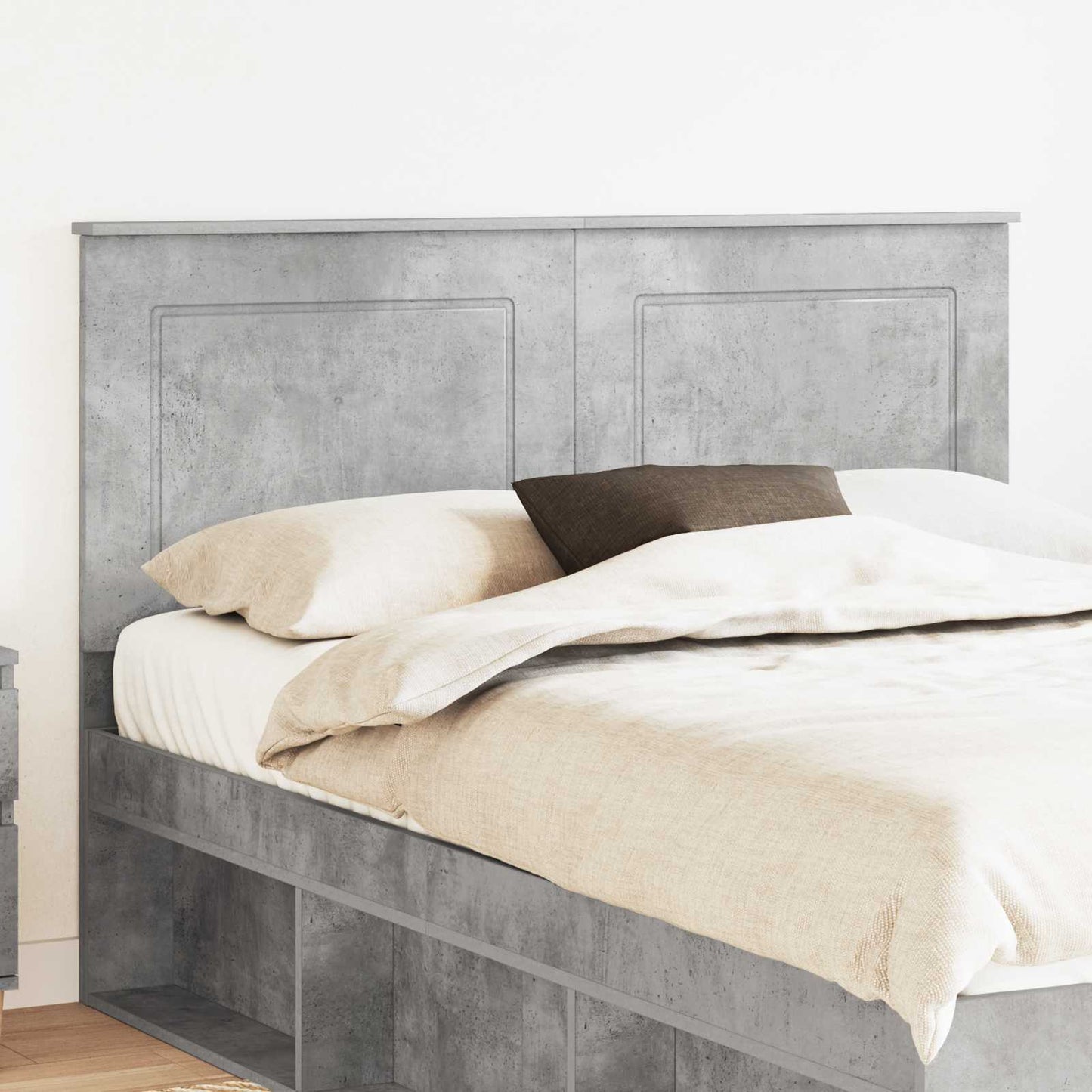 vidaXL Headboard Concrete Grey 100 cm Engineered Wood 1