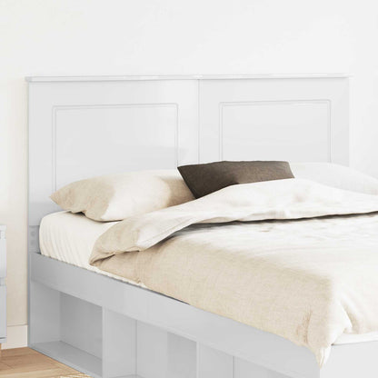 vidaXL Headboard Gloss White 100 cm Engineered Wood High Gloss White