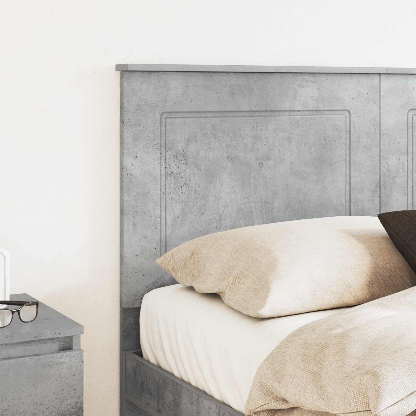 vidaXL Headboard Concrete Grey 100 cm Engineered Wood 3