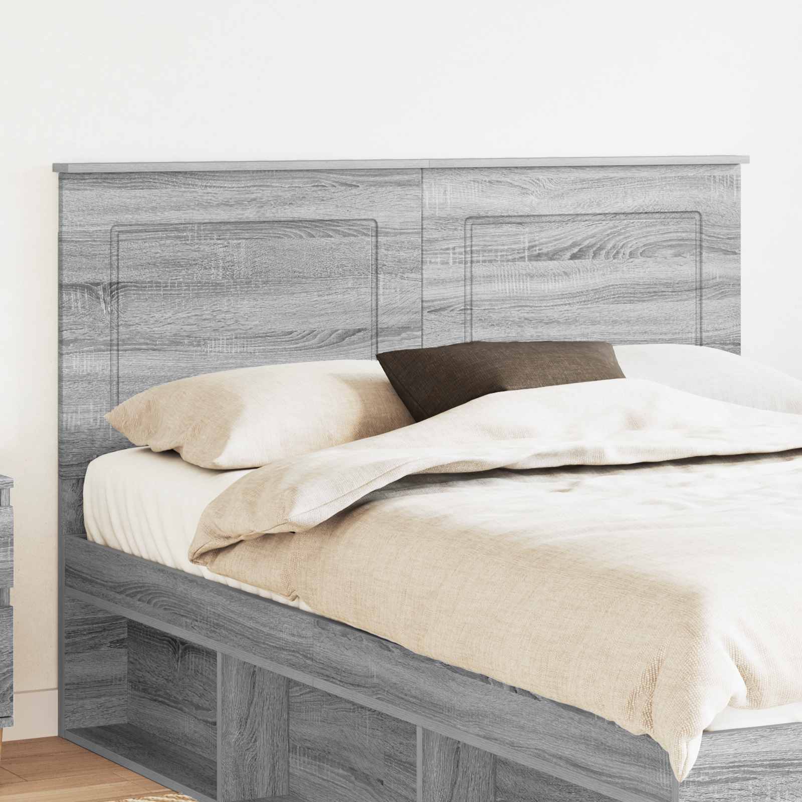 vidaXL Headboard Grey Sonoma 100 cm Engineered Wood 1