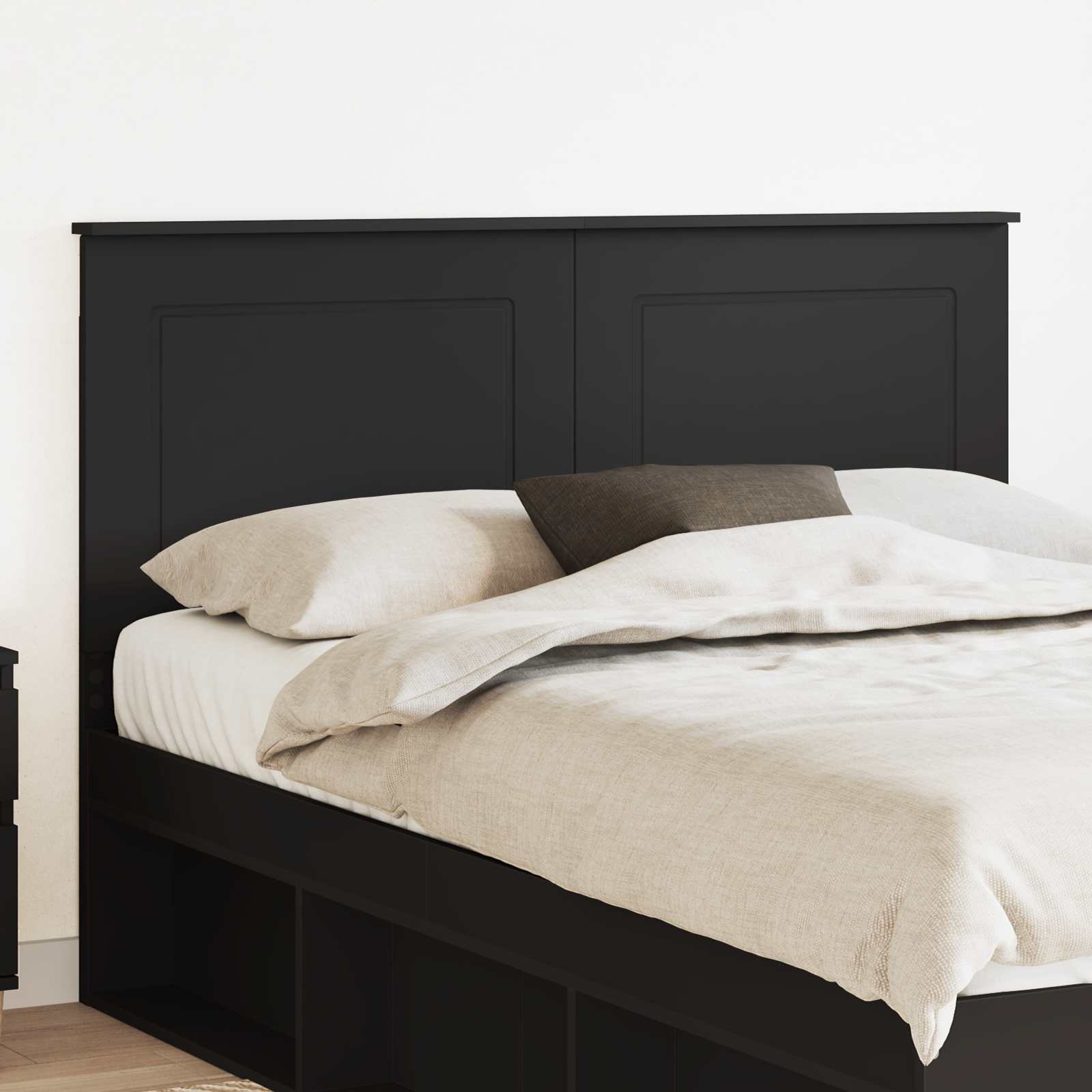 vidaXL Headboard Black Oak 100 cm Engineered Wood 1