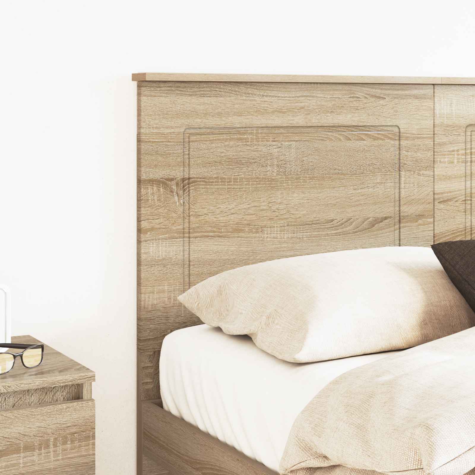 vidaXL Headboard Sonoma Oak Engineered Wood 3