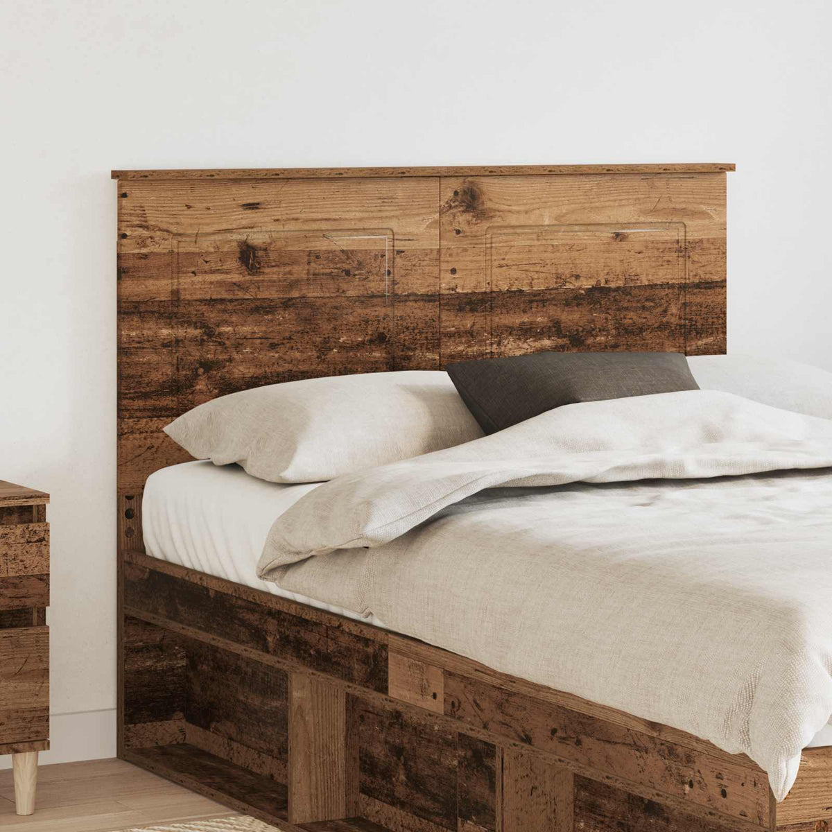 vidaXL Headboard Old Wood 138 x 7 x 100 cm Engineered Wood 1