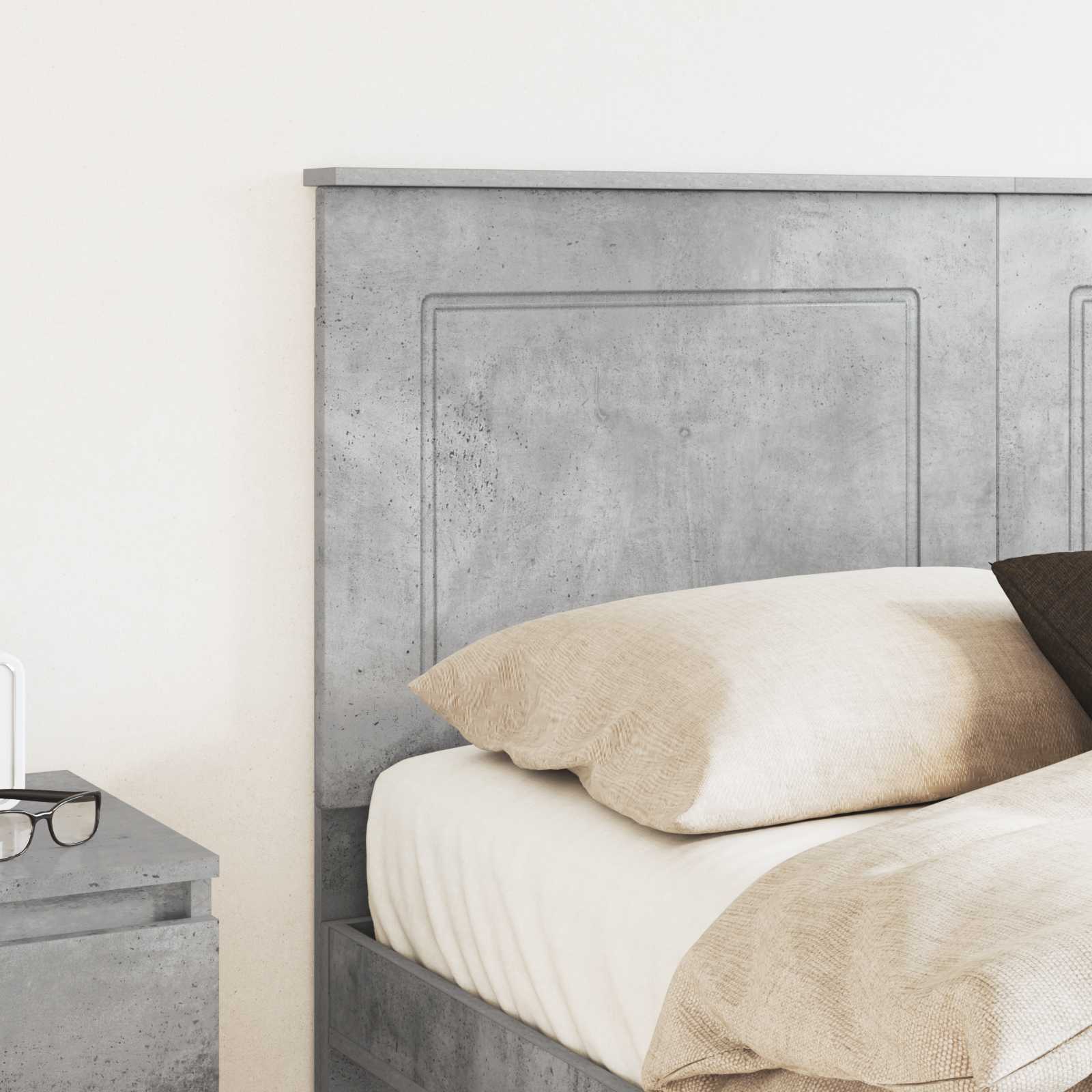 vidaXL Headboard Concrete Grey 100 cm Engineered Wood 3