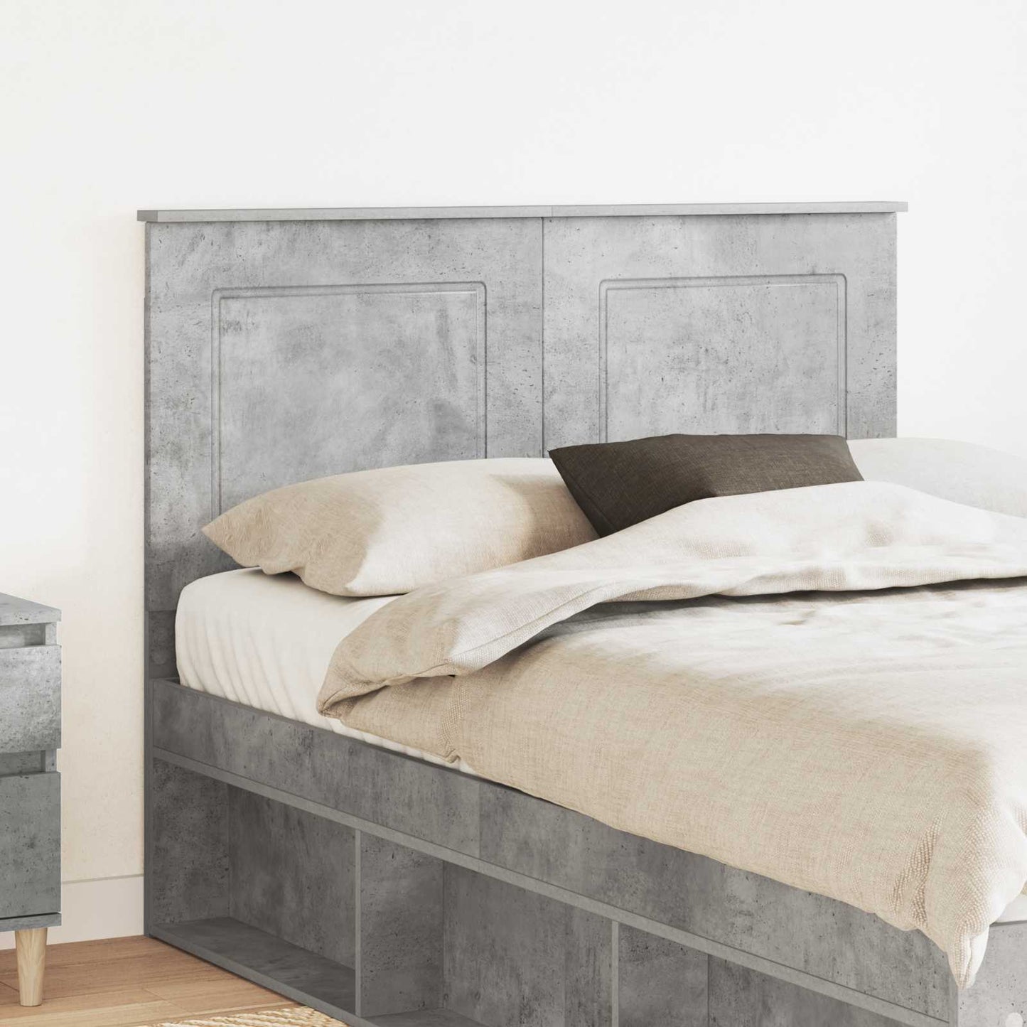 vidaXL Headboard Concrete Grey 100 cm Engineered Wood 1