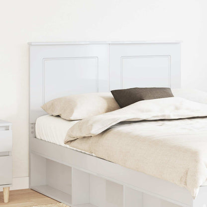 vidaXL Headboard Gloss White 100 cm Engineered Wood High Gloss White