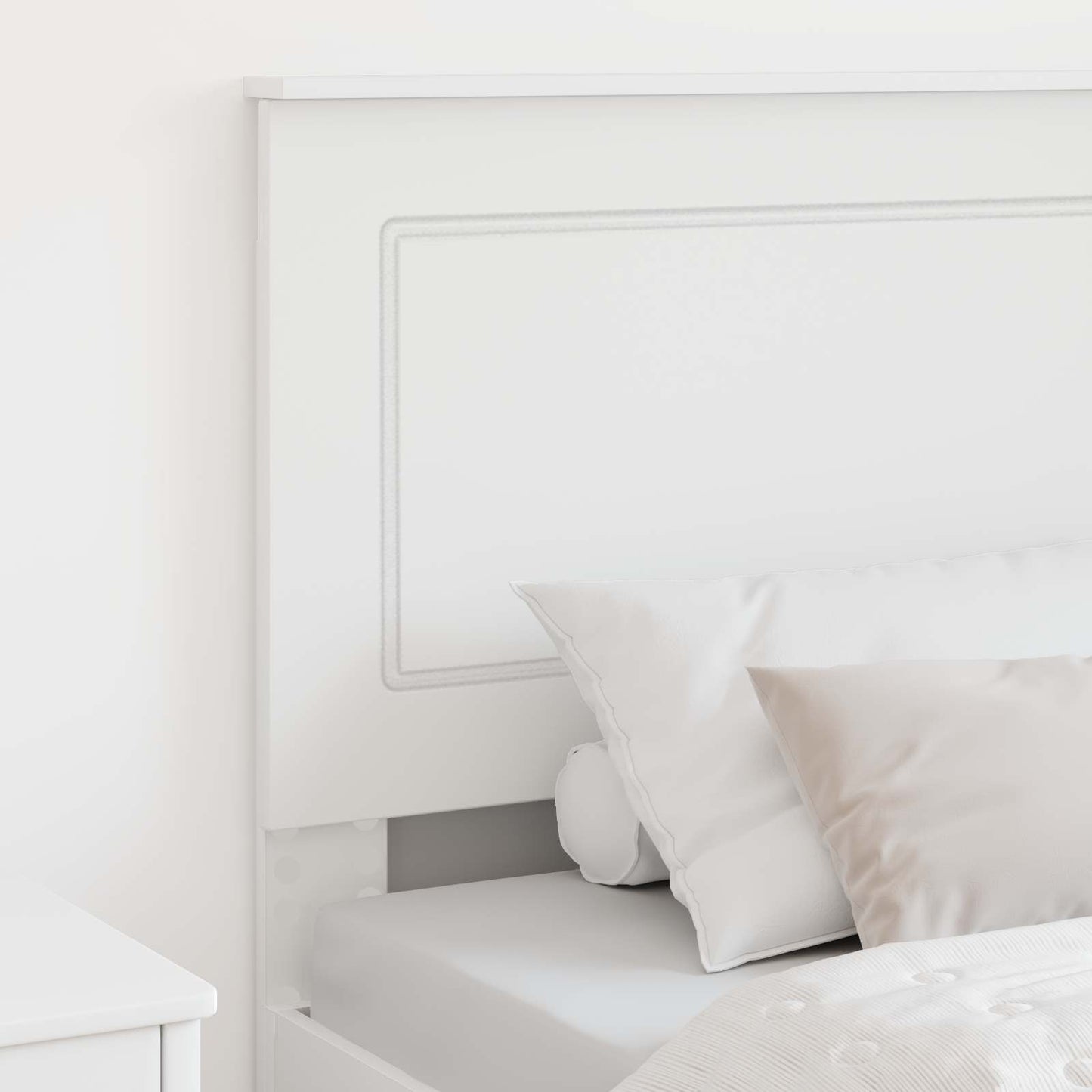 vidaXL Headboard White 100 cm Engineered Wood 3