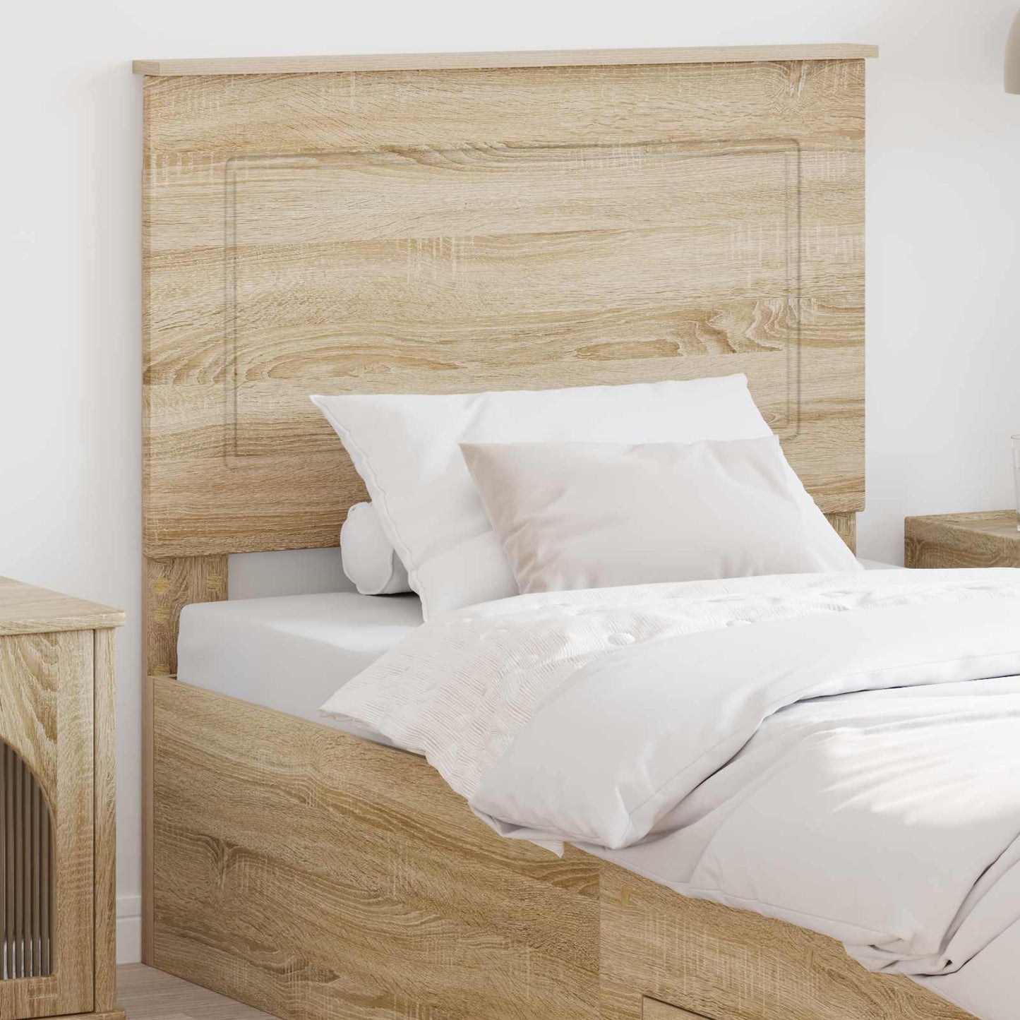 vidaXL Headboard Sonoma Oak 100 cm Engineered Wood 1