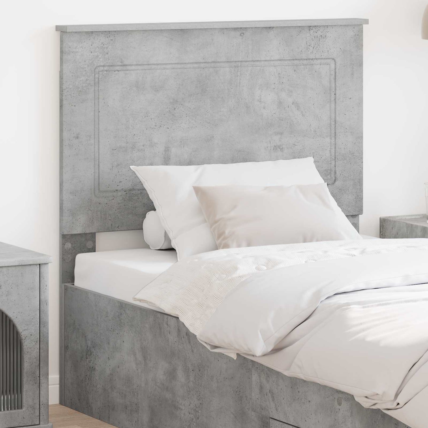 vidaXL Headboard Concrete Grey 100 cm Engineered Wood 1