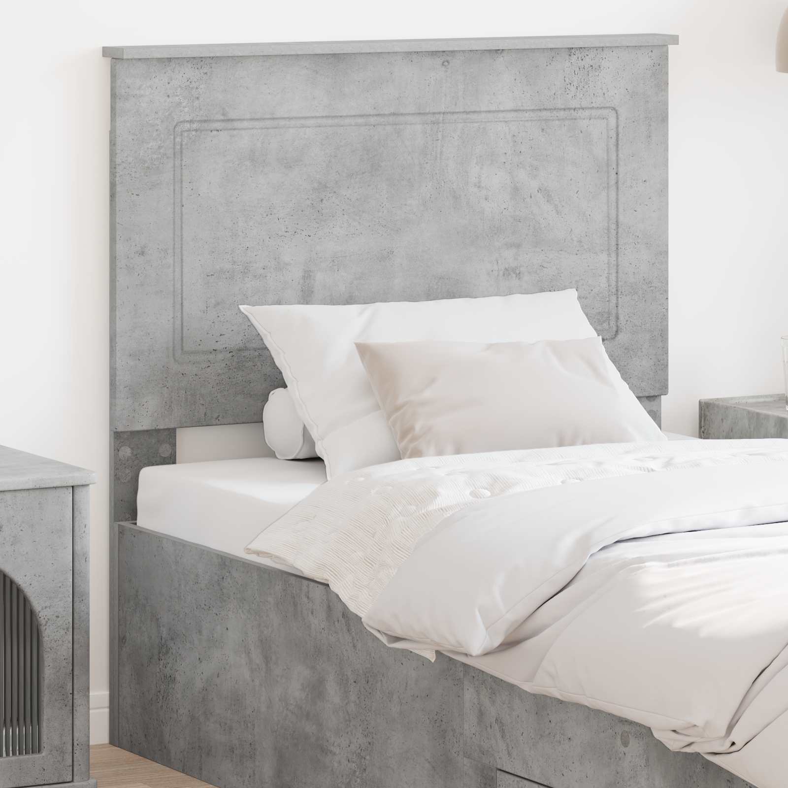 vidaXL Headboard Concrete Grey 100 cm Engineered Wood 1