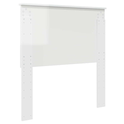 vidaXL Headboard Gloss White 100 cm Engineered Wood 6