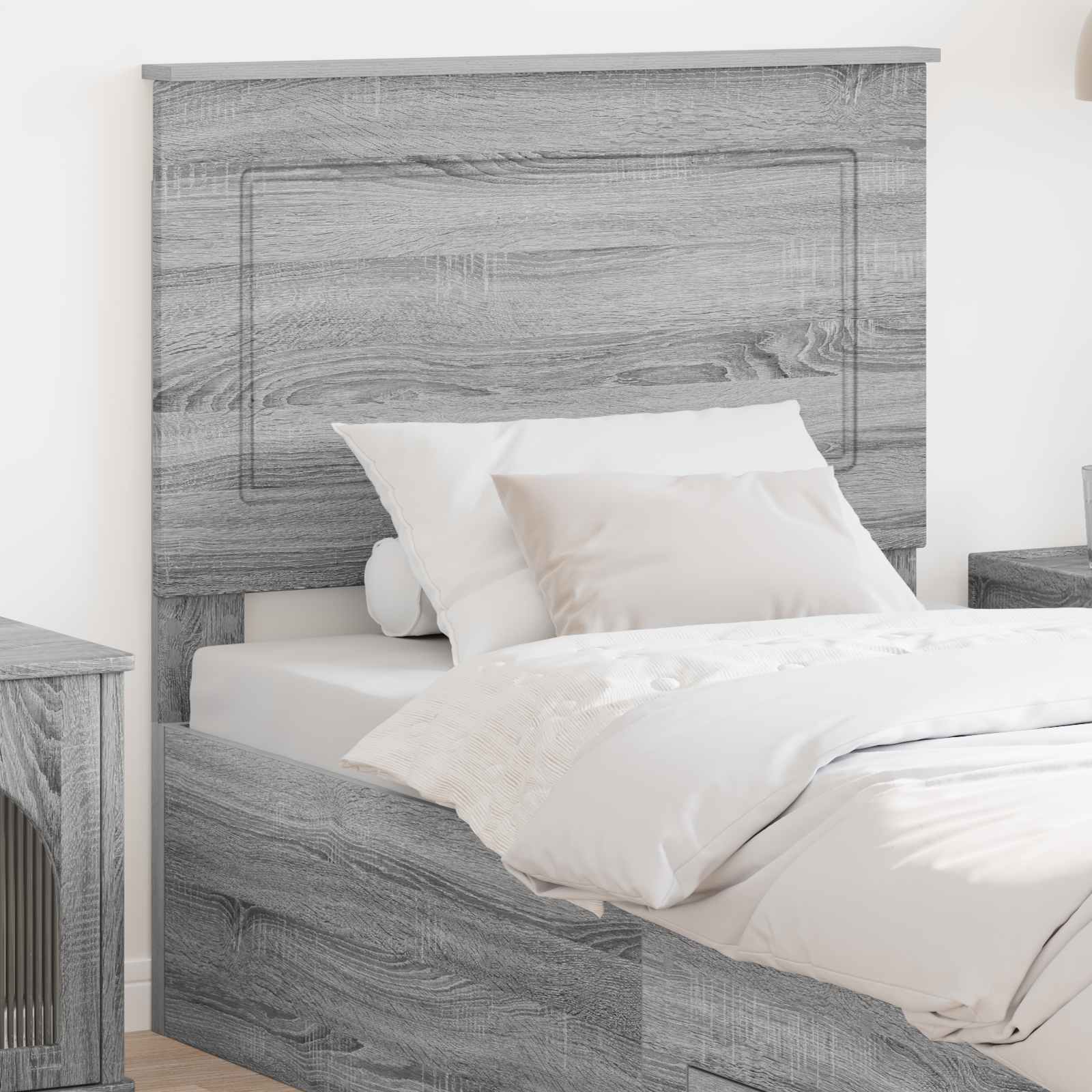vidaXL Headboard Grey Sonoma 100 cm Engineered Wood 1