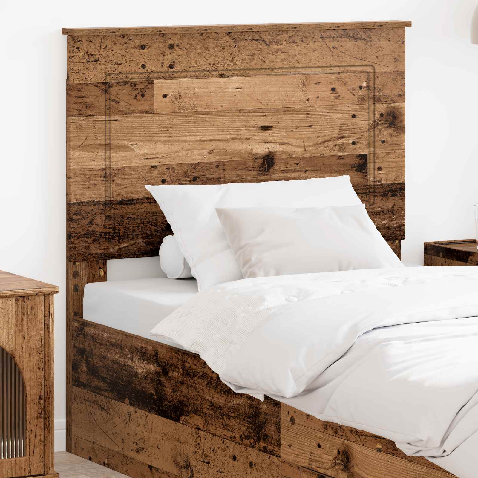 vidaXL Headboard Old Wood 100 cm Engineered Wood 1