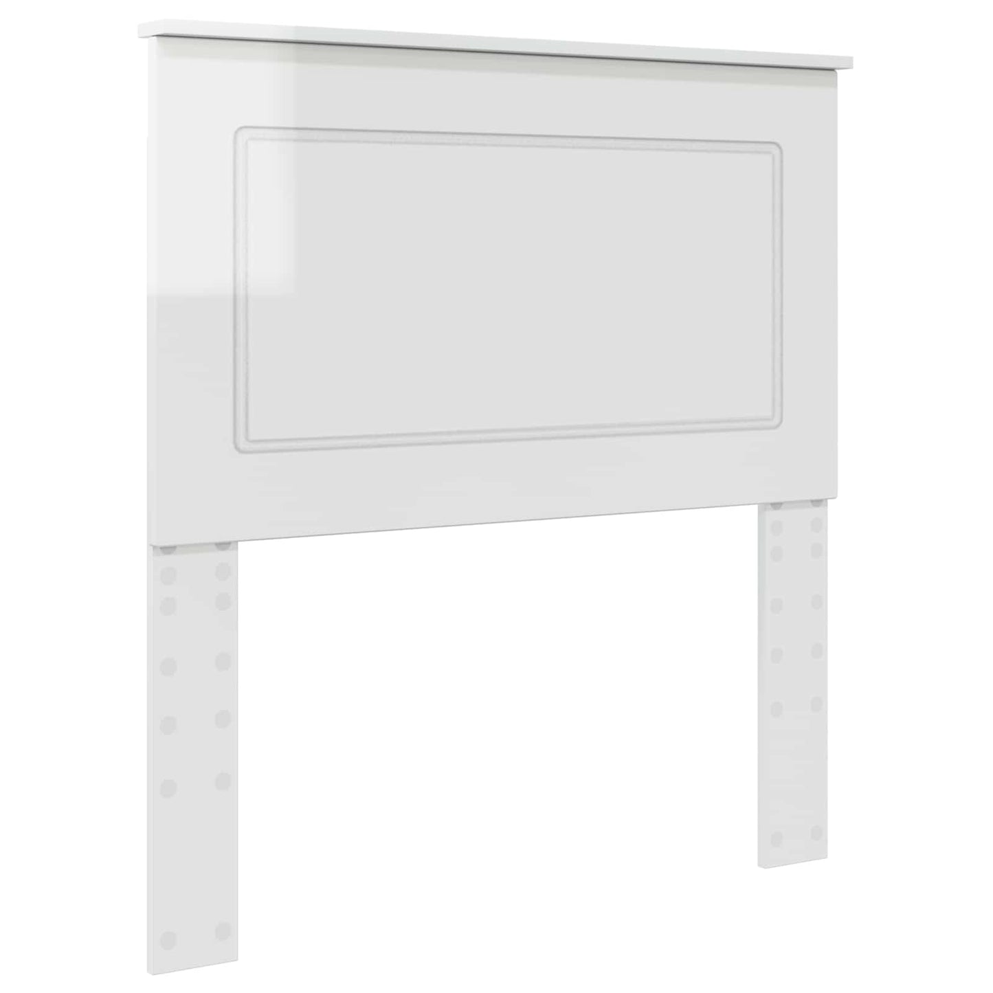 vidaXL Headboard Gloss White 100 cm Engineered Wood 2