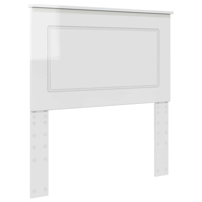 vidaXL Headboard Gloss White 100 cm Engineered Wood 2