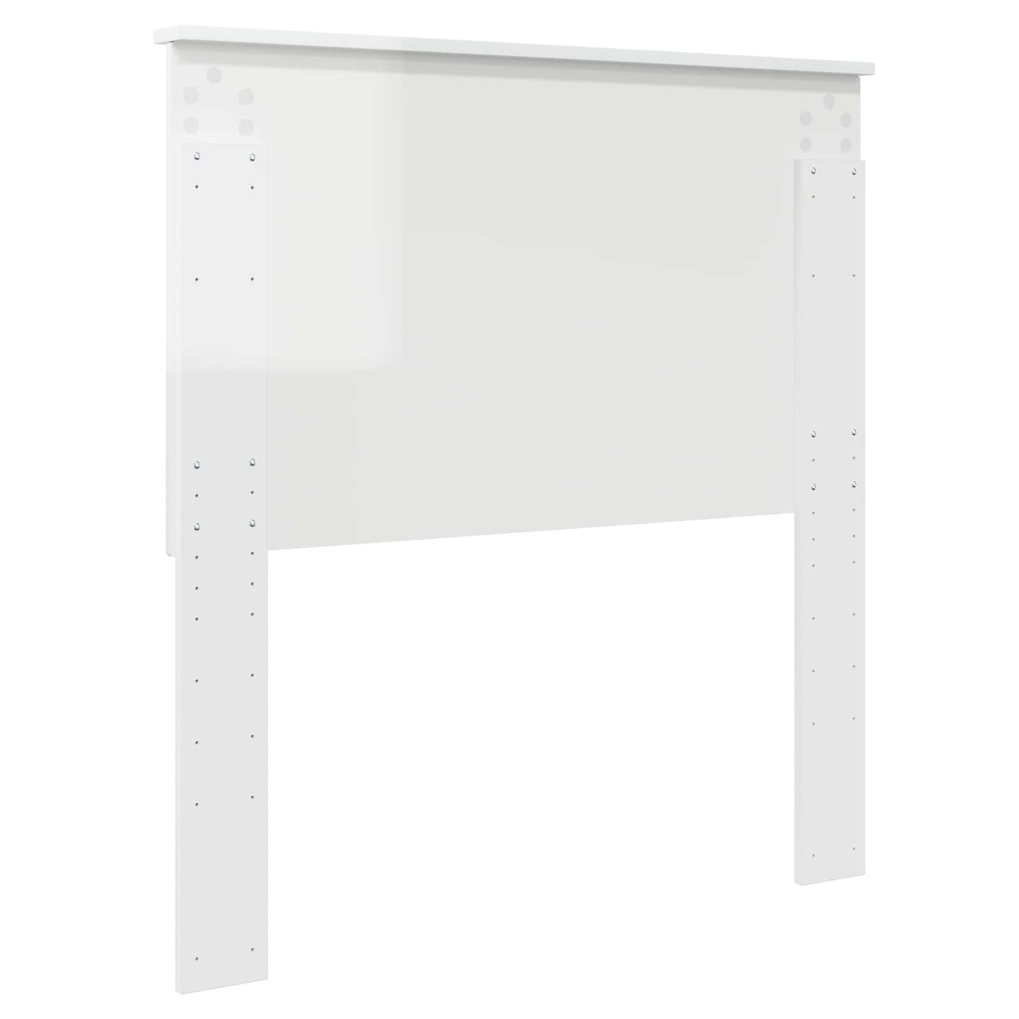 vidaXL Headboard Gloss White 100 cm Engineered Wood 6