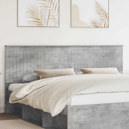 vidaXL Headboard Engineered wood Concrete grey