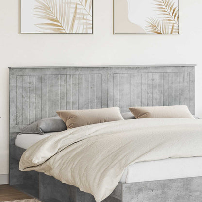 vidaXL Headboard Engineered wood Concrete grey