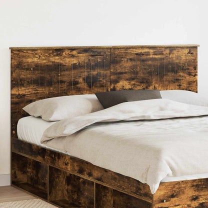 vidaXL Headboard Engineered wood Smoked oak