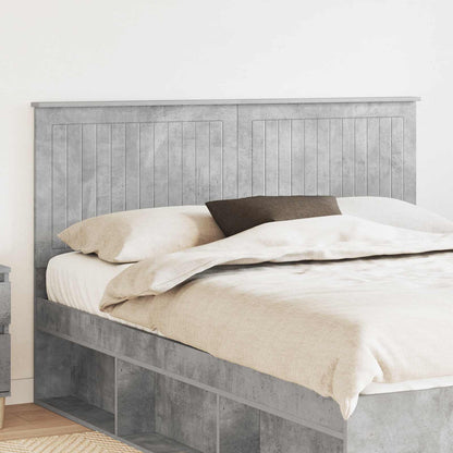 vidaXL Headboard Engineered wood Concrete grey